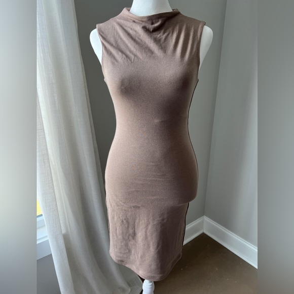 Woman's Matte Collection Body Con Dress - Picture 2 of 5